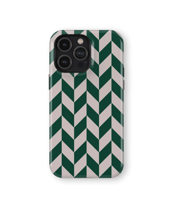GREEN CHEVRON CHECKERS
