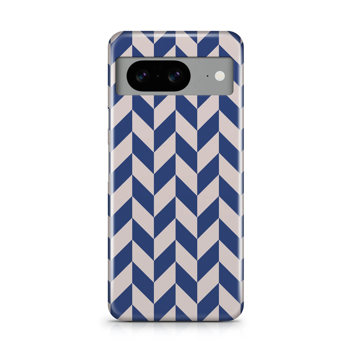 BLUE CHEVRON CHECKERS