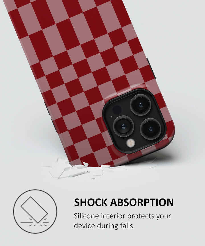 PINK AND RED CHECKERS