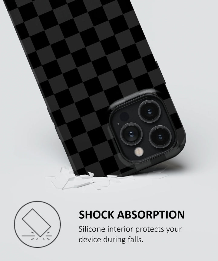 BLACK AND GREY CHECKERS