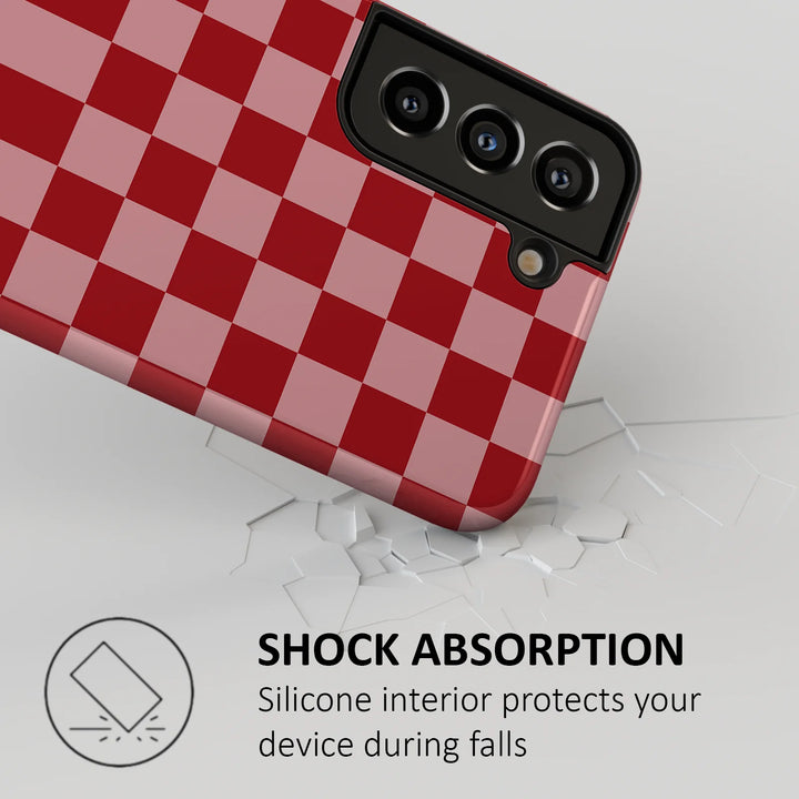 PINK AND RED CHECKERS