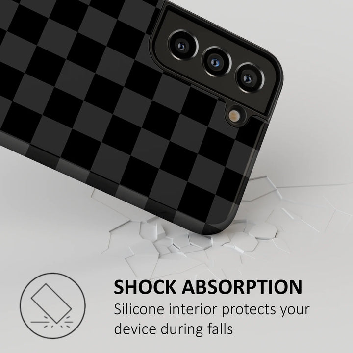 BLACK AND GREY CHECKERS